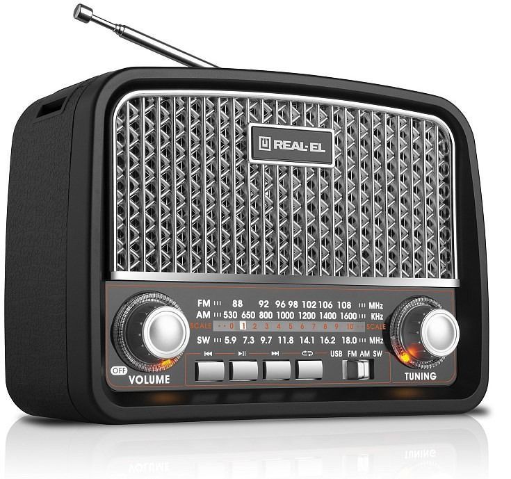 Радиоприемник REAL-EL X-520 Black (EL121800006)