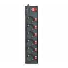 Фільтр живлення REAL-EL RS-6 Extra 5 м чорний (EL122300003)