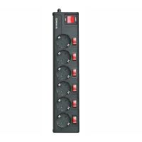 Фільтр живлення REAL-EL RS-6 Extra 5 м чорний (EL122300003)