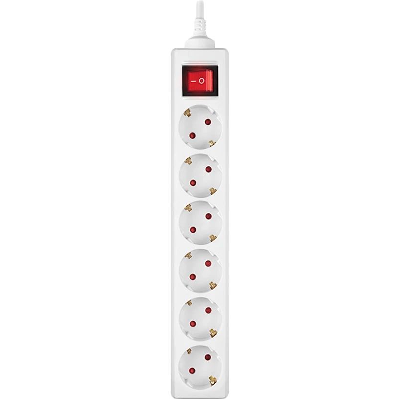 Фільтр живлення REAL-EL RS-6 Protect M 5м White (EL122300035)