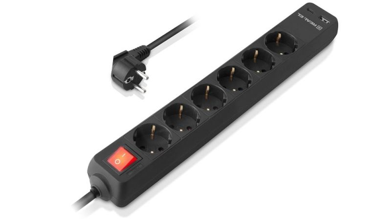 Фильтр питания REAL-EL RS-Protect 605 3м Black (EL122300041)