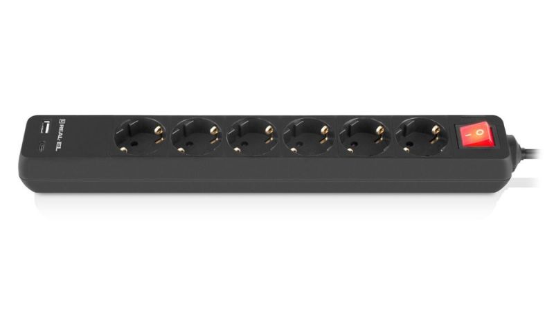 Фильтр питания REAL-EL RS-Protect 605 3м Black (EL122300041)