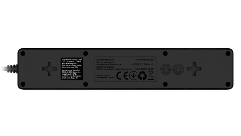 Фильтр питания REAL-EL RS-Protect 505 3 м Black (EL122300045)