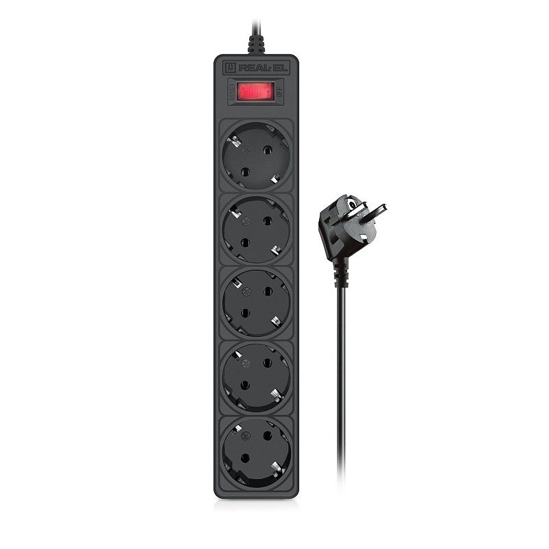 Фильтр питания REAL-EL RS-Protect 505 3 м Black (EL122300045)