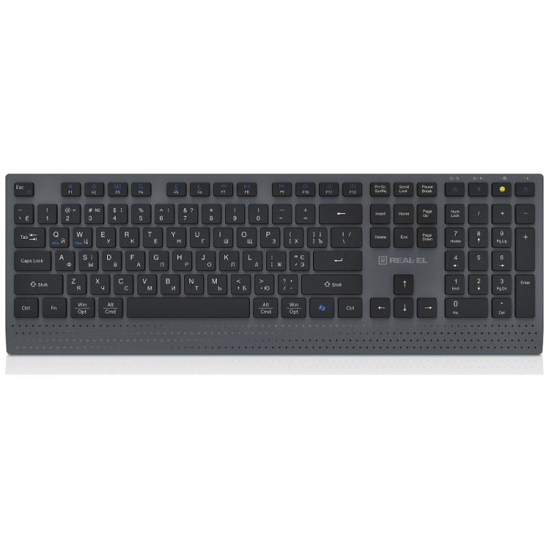 Клавіатура бездротова REAL-EL RK-715W (EL123100051)