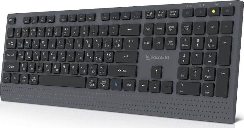 Клавіатура бездротова REAL-EL RK-715W (EL123100051)