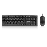 Комплект (клавиатура, мышь) REAL-EL Kit 511 Black (EL123100052)