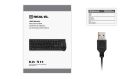 Комплект (клавиатура, мышь) REAL-EL Kit 511 Black (EL123100052)