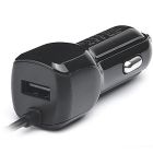Автомобільний зарядний пристрій REAL-EL CA-15 (2USB, 2.1A) Black + кабель microUSB (EL123160009)