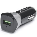 Автомобільний зарядний пристрій REAL-EL CA-30 QC3.0 (1USBx3A) Black/Grey (EL123160011)