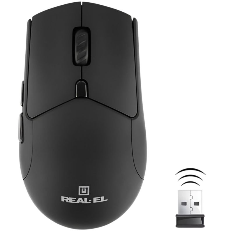 Миша бездротова REAL-EL RM-460W Black (EL123200048)