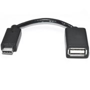 Кабель REAL-EL  USB Type-C - USB V 2.0 (M/F), 0.1 м, черный (EL123500030)