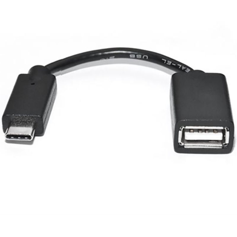 Кабель REAL-EL  USB Type-C - USB V 2.0 (M/F), 0.1 м, черный (EL123500030)