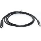 Аудио-кабель REAL-EL Audio Pro 3.5 мм - 3.5 мм (M/F), 1 м, черный (EL123500041)