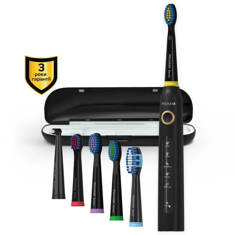 Электрическая зубная щетка Pecham Travel PC-080 Black (0290119080103)