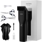 Машинка для стрижки Xiaomi + Пеньюар і ножниці (Enchen Boost Black Set)