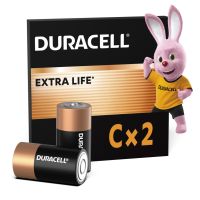Батарейка Duracell C LR14 щелочная 2шт. в упаковке (5000394052529 / 81483545)