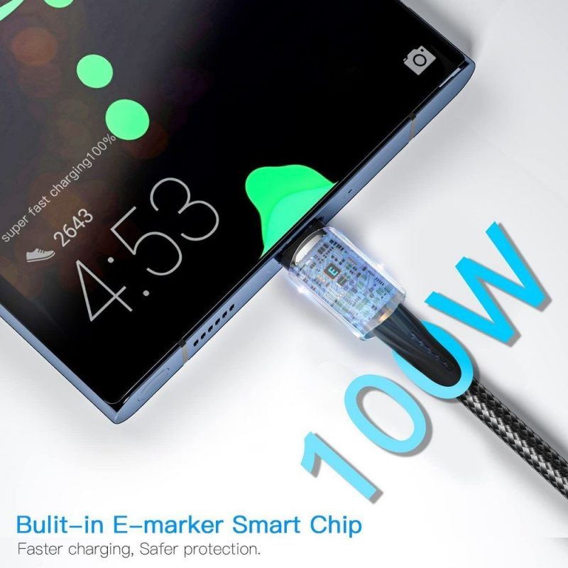Кабель Essager Sunset USB Type-C - USB Type-C (M/M), 100W, 0.5 м Black (EXCTT1-CGB01)