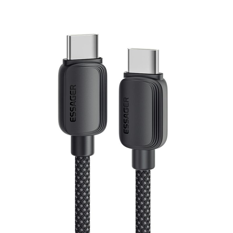 Кабель Essager Breeze USB Type-C - USB Type-C (M/M), 100W, 2 м Blue (EXCTT1-WLA03-P)