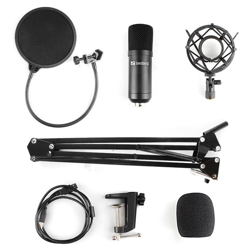 Ігровий стрім мікрофон Sandberg Streamer Kit USB, кабель 2,5м. (126-07)