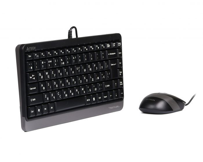 Комплект (клавиатура, мышь) A4Tech Fstyler F1110 Grey USB (F1110 (Grey))