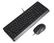 Комплект (клавиатура, мышь) A4Tech F1512 Black (F1512 (Black))