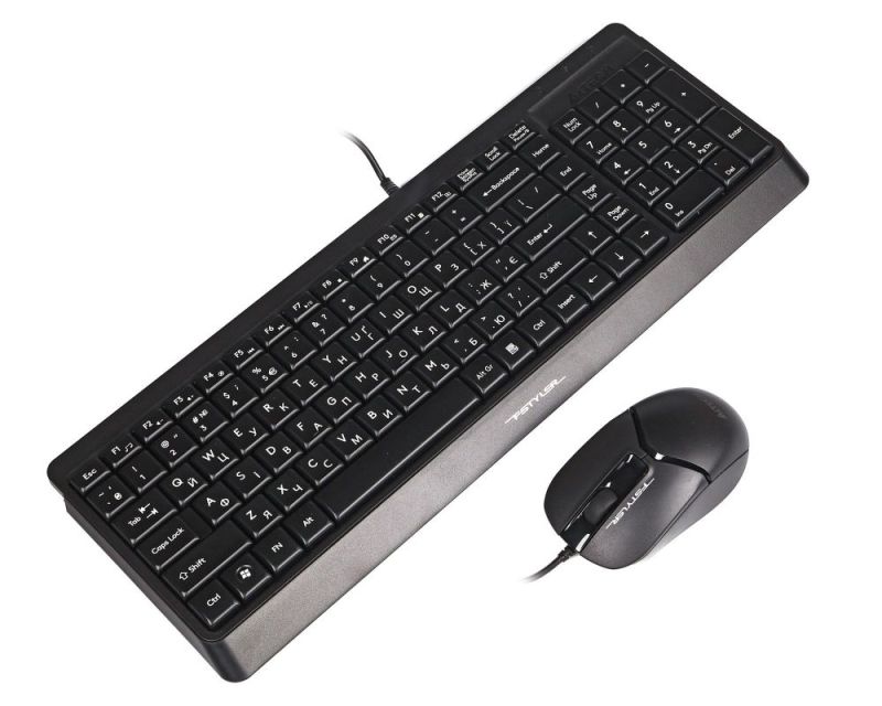 Комплект (клавиатура, мышь) A4Tech F1512 Black (F1512 (Black))