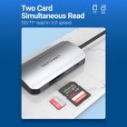 Док станція USB3.1 Type-C --> USBx3,3.0/SD/TF/PD 100W 6-in-1 Vention (TNHHB)