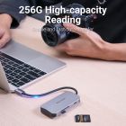 Док станція USB3.1 Type-C --> USBx3,3.0/SD/TF/PD 100W 6-in-1 Vention (TNHHB)