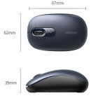 Мишка UGREEN 2.4GHz MU105, бездротова, 2400dpi., 3кн., Синя (90550)