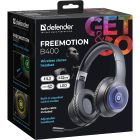 Гарнітура Defender FreeMotion B400 Bluetooth+3,5мм,гнучкий мікрофон, LED, Black (63400)
