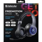 Гарнітура Defender FreeMotion B400 Bluetooth+3,5мм,гнучкий мікрофон, LED, Black (63400)