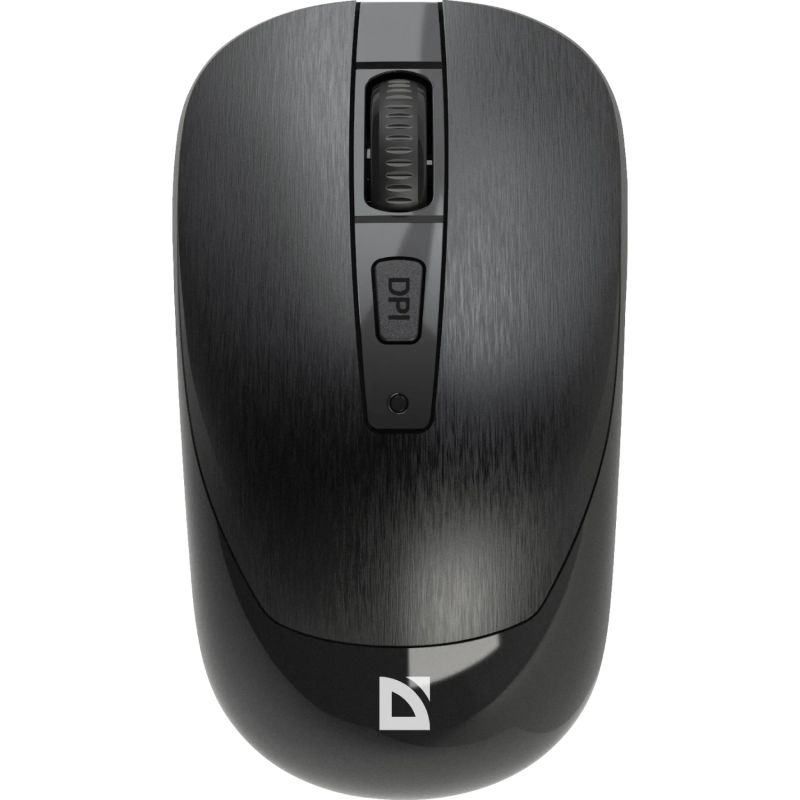 Мишка Defender Wave MM-995, бездротова, 4 кн. до 1600 dpi, безшумна, чорна (52995)