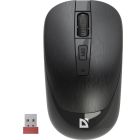 Мишка Defender Wave MM-995, бездротова, 4 кн. до 1600 dpi, безшумна, чорна (52995)