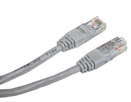 Патчкорд UTP Cat.5e ( 0.25 м сірий ), Cablexpert (PP12-0.25M)