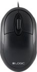 Мишка  LogicConcept LM-11, 3 кн., 1000dpi, чорна (M-LC-LM11)