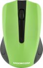Мишка  Modecom MC-WM9, бездротова, 2кн., 1200dpi, нано ресівер чорна-зелена (M-MC-0WM9-180)