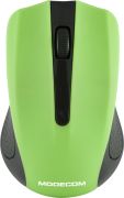 Мишка  Modecom MC-WM9, бездротова, 2кн., 1200dpi, нано ресівер чорна-зелена (M-MC-0WM9-180)