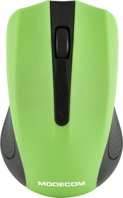 Мишка  Modecom MC-WM9, бездротова, 2кн., 1200dpi, нано ресівер чорна-зелена (M-MC-0WM9-180)