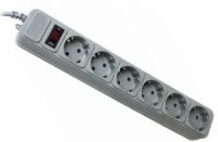 Power filtr 4.5м Gembird, 6 розеток, сірий (SPG6-G-15G)
