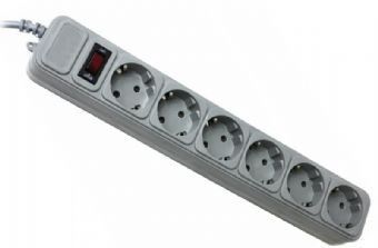 Power filtr 4.5м Gembird, 6 розеток, сірий (SPG6-G-15G)