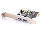 PCI-E Контролер USB3.0 (2ext. Molex) Low Profil, NEC, RTL (B00192)