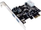 PCI-E Контролер USB3.0 (2ext. Molex) Low Profil, NEC, RTL (B00192)