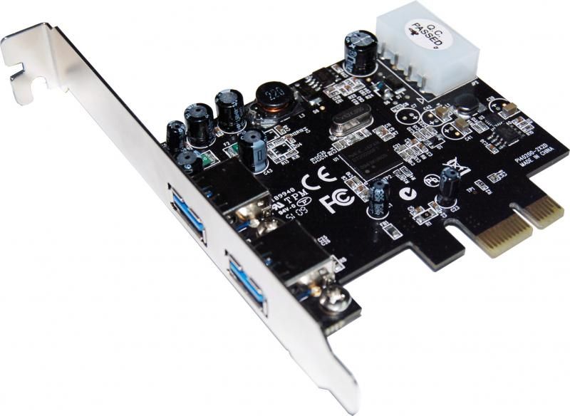 PCI-E Контролер USB3.0 (2ext. Molex) Low Profil, NEC, RTL (B00192)
