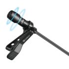 Мікрофон петличний Sandberg Streamer USB Clip USB-A/USB-C, провідний, кабель 3м, чорний (126-40)