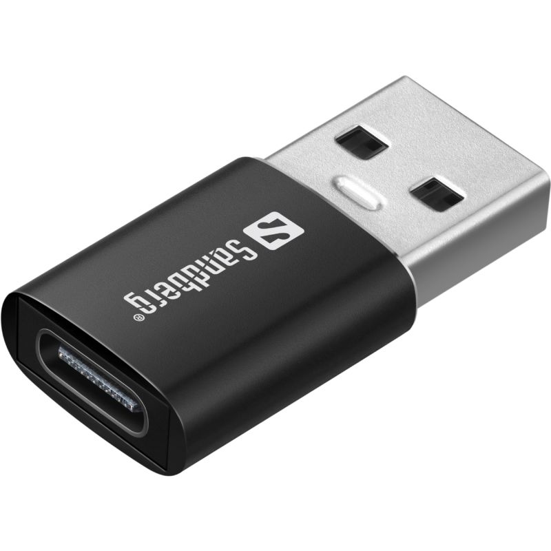 Мікрофон петличний Sandberg Streamer USB Clip USB-A/USB-C, провідний, кабель 3м, чорний (126-40)