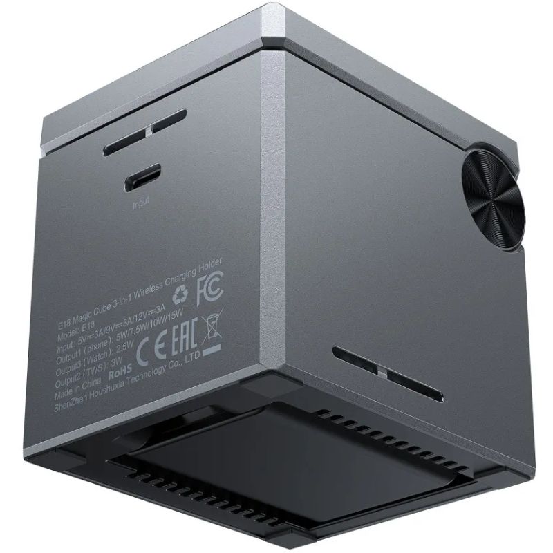 Зарядний пристрій Wireless QI 3in1 15W E18 Rubik's Acefast (6974316282884)