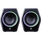 Акустична система 2.0 Defender Solar 9, 10Вт, Bluetooth, RGB підсвітка, USB, чорна (65939)