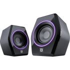 Акустична система 2.0 Defender Solar 9, 10Вт, Bluetooth, RGB підсвітка, USB, чорна (65939)