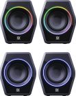 Акустична система 2.0 Defender Solar 9, 10Вт, Bluetooth, RGB підсвітка, USB, чорна (65939)